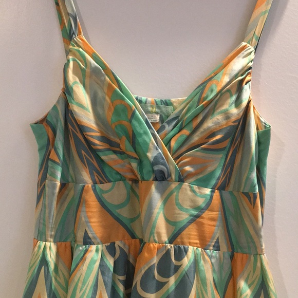 Anthropologie Silk Summer Dress - Picture 2 of 3